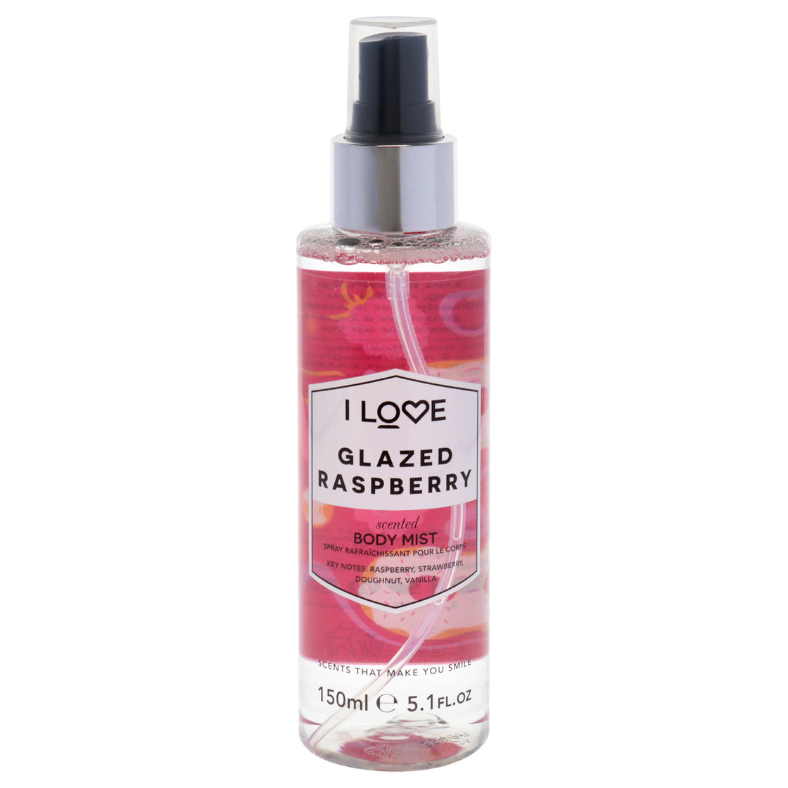 Scented Body Mist - Glazed Raspberry by I Love Cosmetics for Women - 5.1 oz Body Mist