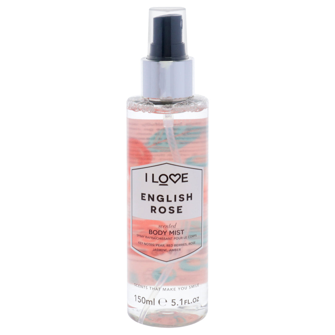 Scented Body Mist - English Rose by I Love Cosmetics for Women - 5.1 oz Body Mist