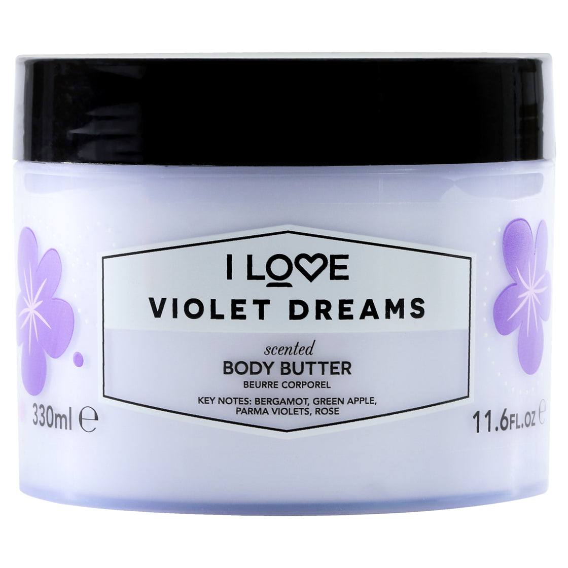 Scented Body Butter - Violet Dreams by I Love Cosmetics for Women - 11.6 oz Body Butter