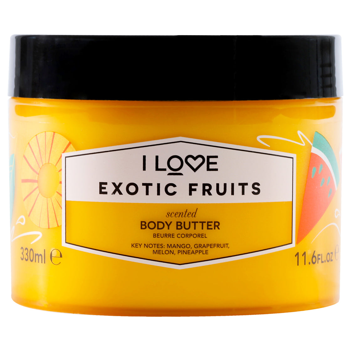 Scented Body Butter - Exotic Fruit by I Love Cosmetics for Women - 11.6 oz Body Butter