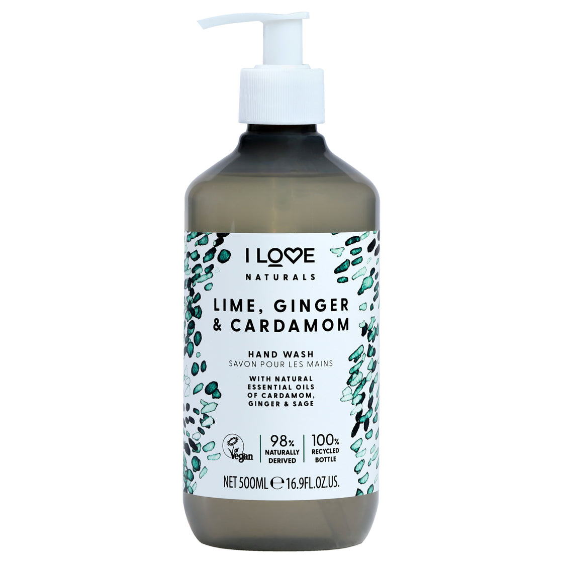 Naturals Hand and Body Lotion - Lime-Ginger and Cardamon by I Love Cosmetics for Women - 16.9 oz Body Lotion