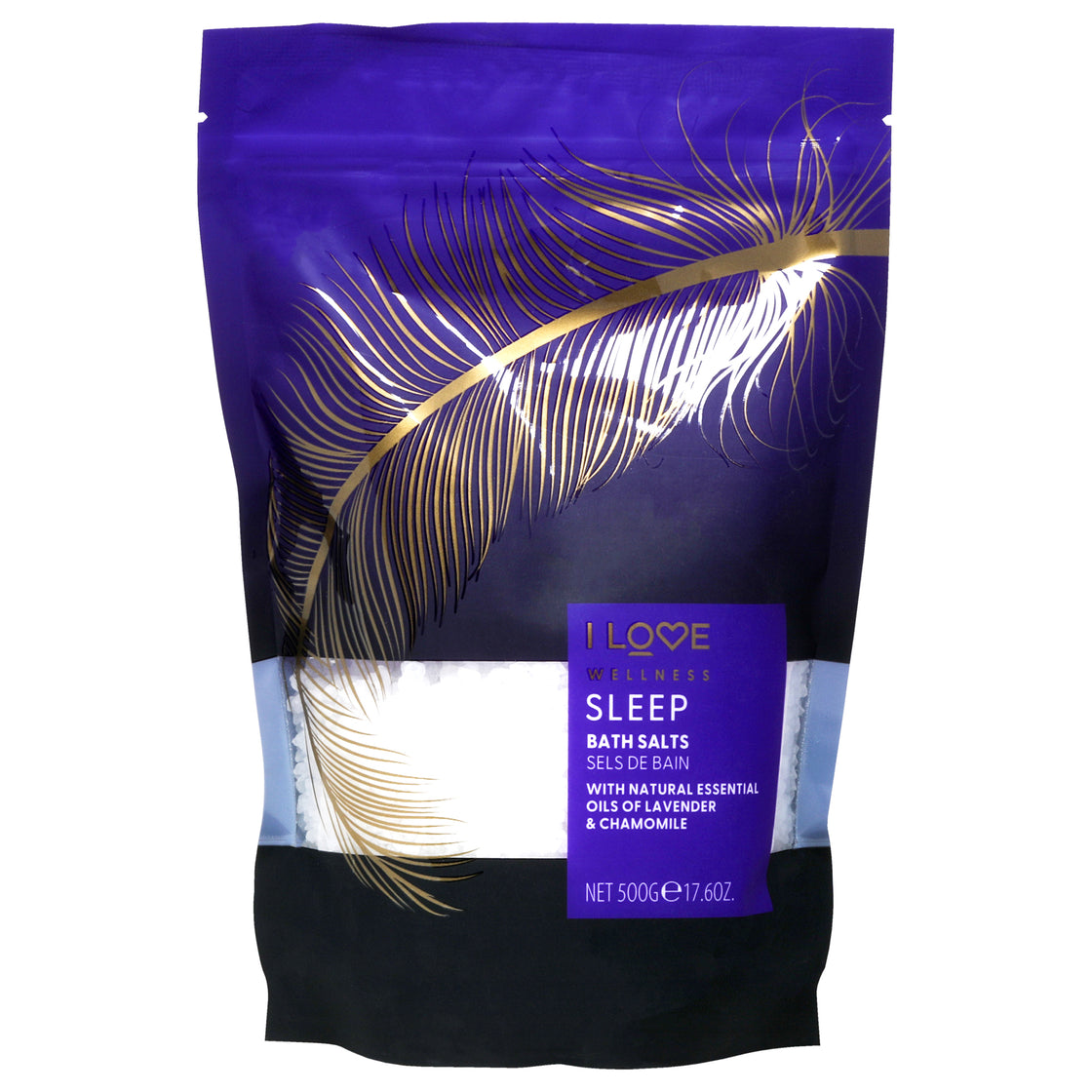 Wellness Bath Salts - Sleep by I Love Cosmetics for Women - 17.6 oz Bath Salts