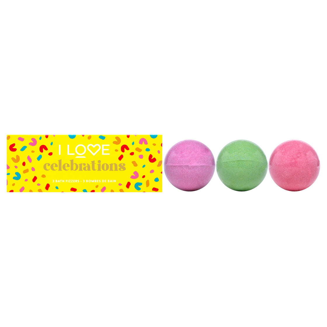 Celebrations Bath Fizzer Pack by I Love Cosmetics for Women - 3 x 5.30 oz Bath Bombs