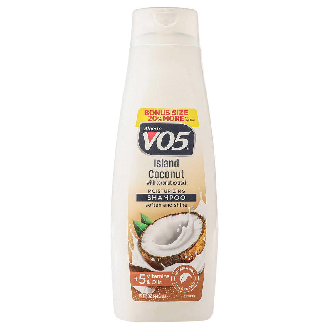 Moisturizing Island Coconut Shampoo by Alberto VO5 for Unisex - 15 oz Shampoo