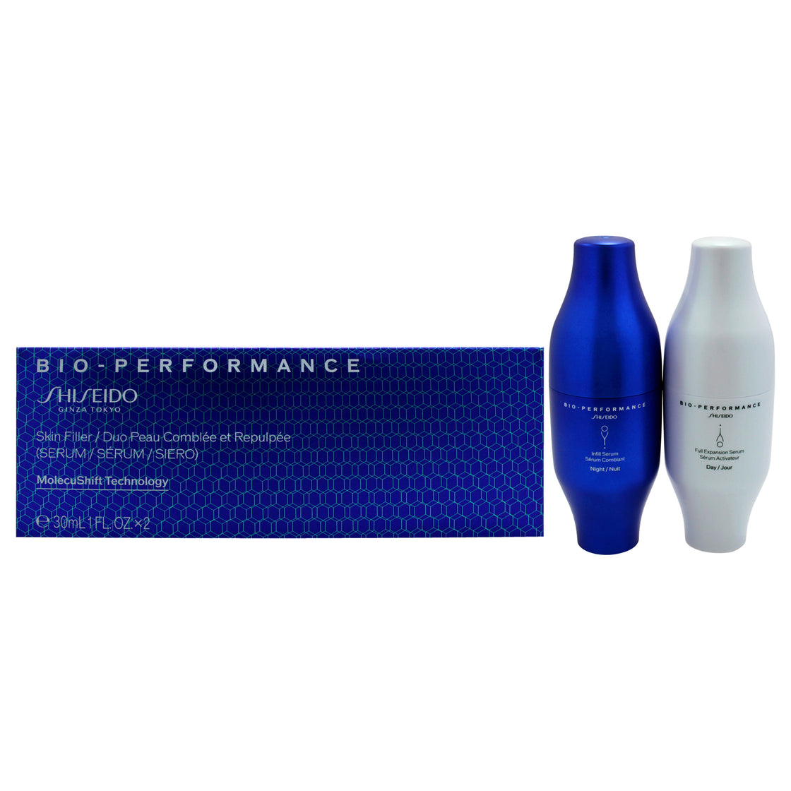 Bio-Performance Skin Filler Serum - Day and Night by Shiseido for Women - 2 x 1 oz Serum