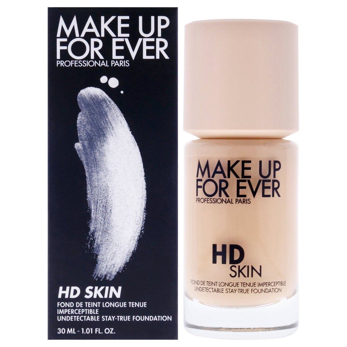 HD Skin Undetectable Stay-True Foundation - 1R12 Cool Ivory by Make Up For Ever for Women - 1.01 oz Foundation