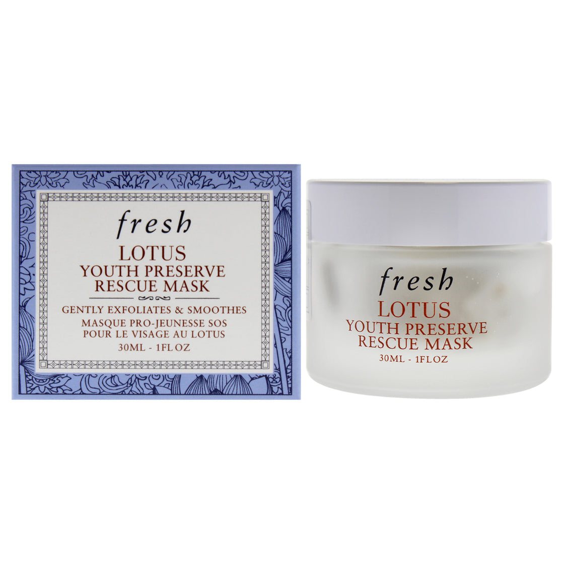 Lotus Youth Preserve Rescue Mask by Fresh for Women - 1 oz Mask