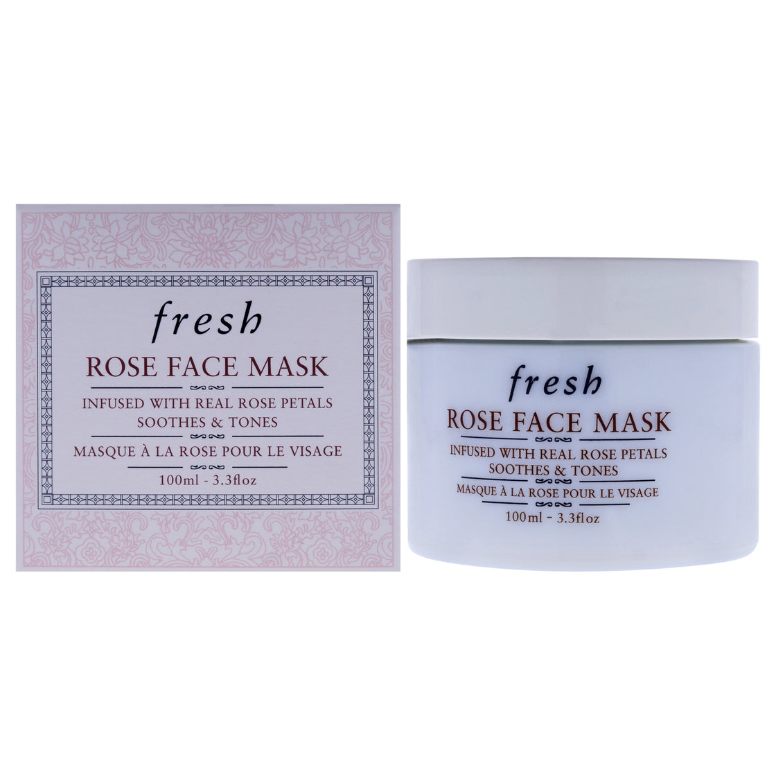 Rose Face Mask by Fresh for Women - 3.3 oz Mask