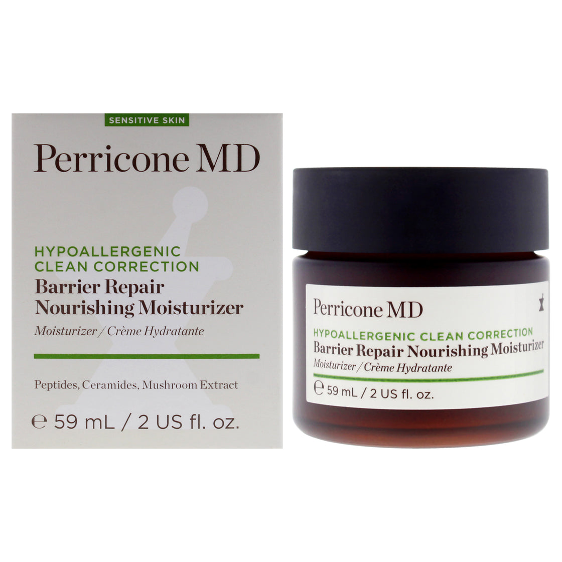 Hypoallergenic Clean Correction Barier Repair Nourishing Moisturizer by Perricone MD for Unisex - 2 oz Moisturizer