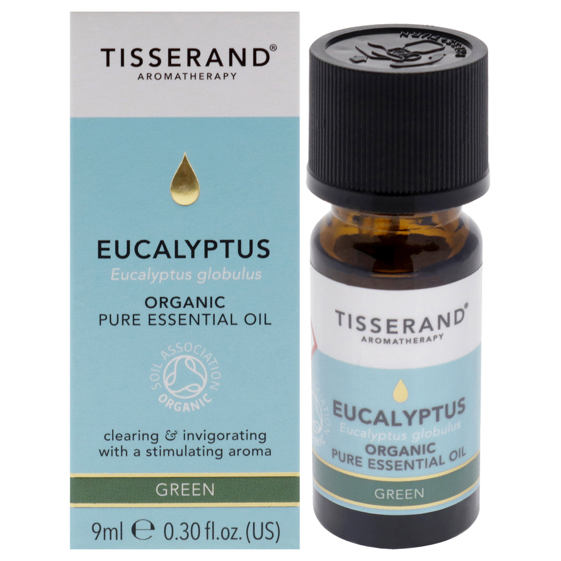 Organic Pure Essential Oil - Eucalyptus by Tisserand for Unisex - 0.30 oz Oil