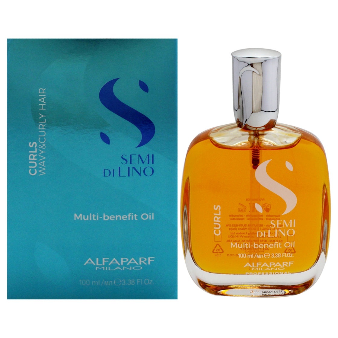 Semi Di Lino Curls Multi-Benefit Oil by Alfaparf Milano for Unisex - 3.38 oz Oil