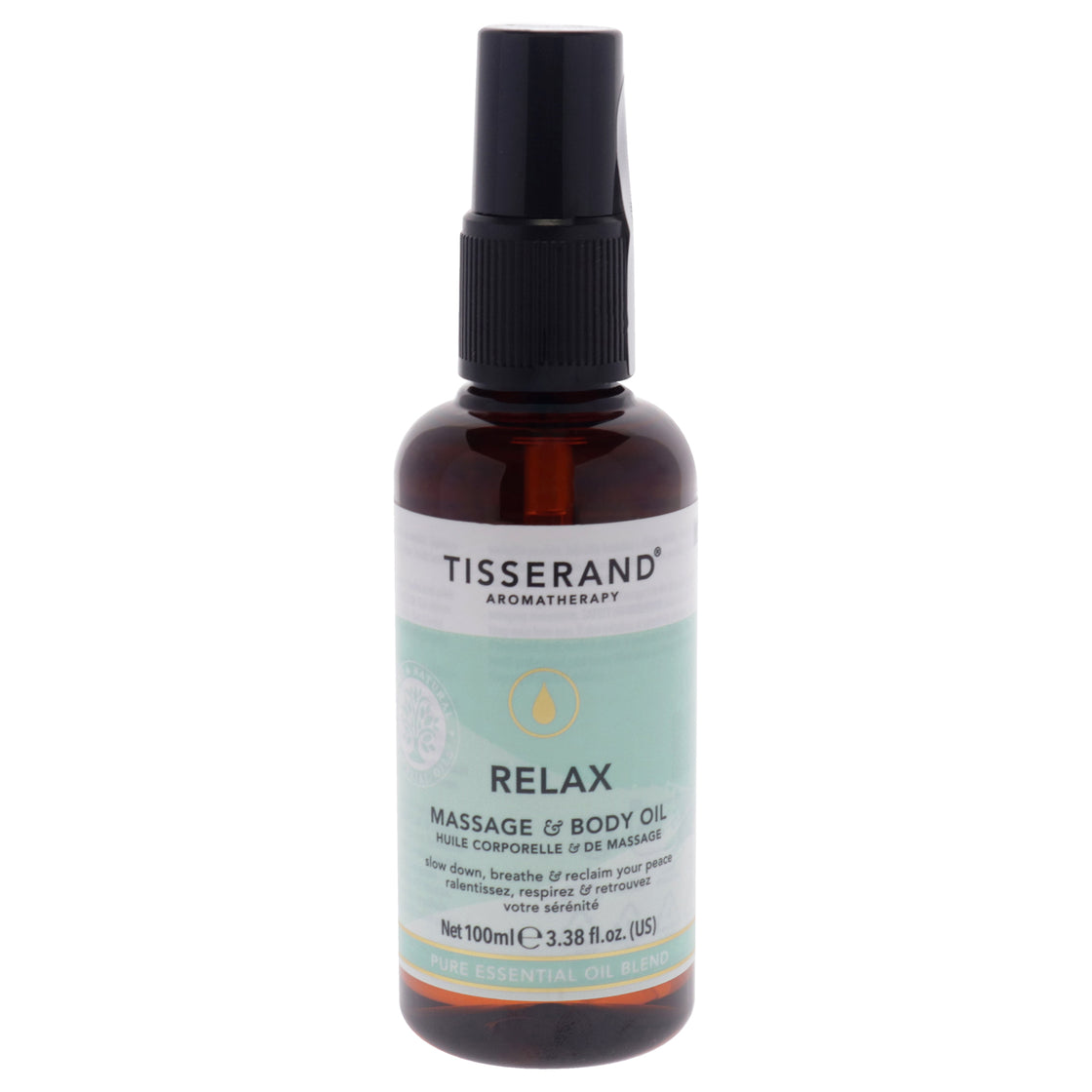 Massage and Body Oil - Relax by Tisserand for Unisex - 3.38 oz Oil