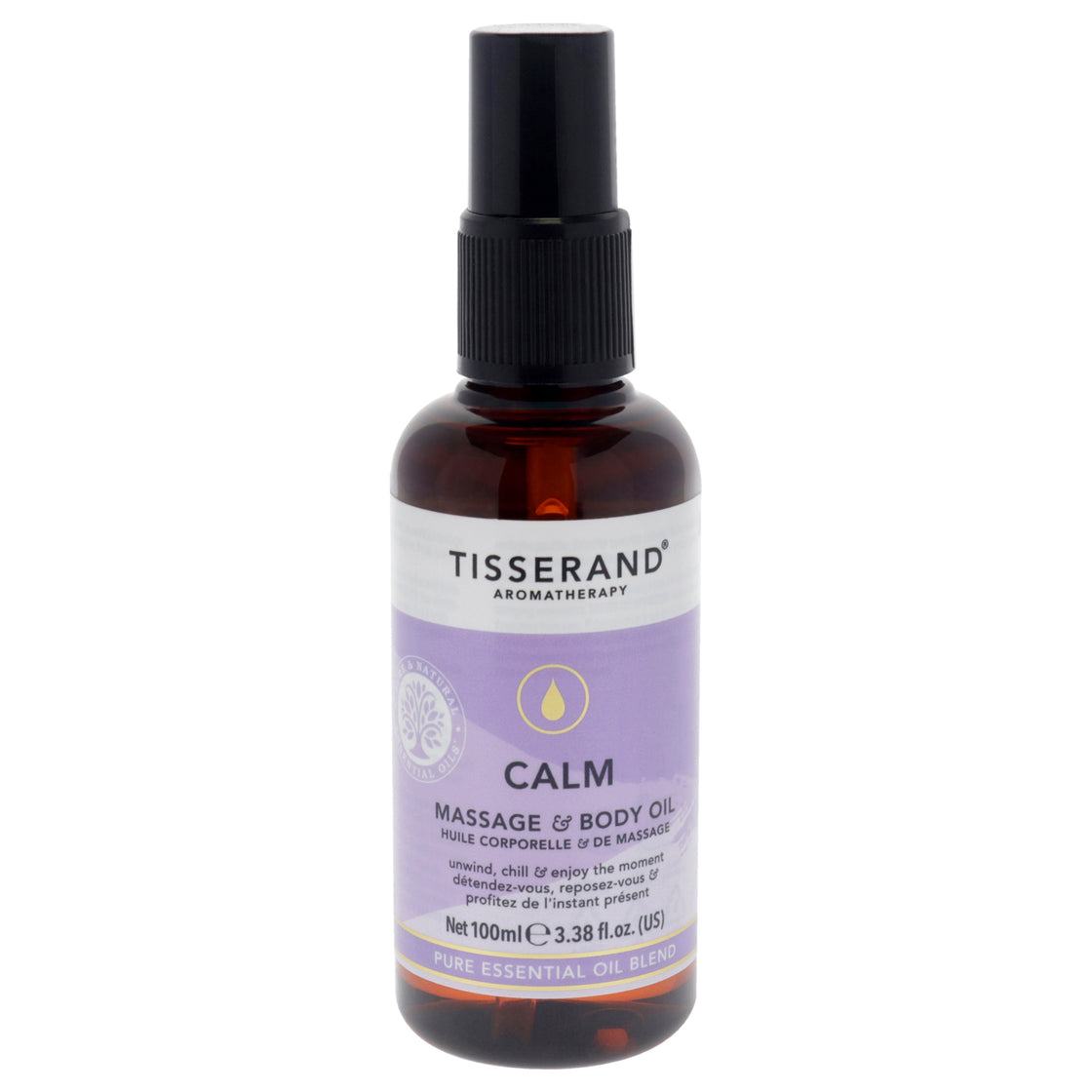 Massage and Body Oil - Calm by Tisserand for Unisex - 3.38 oz Oil