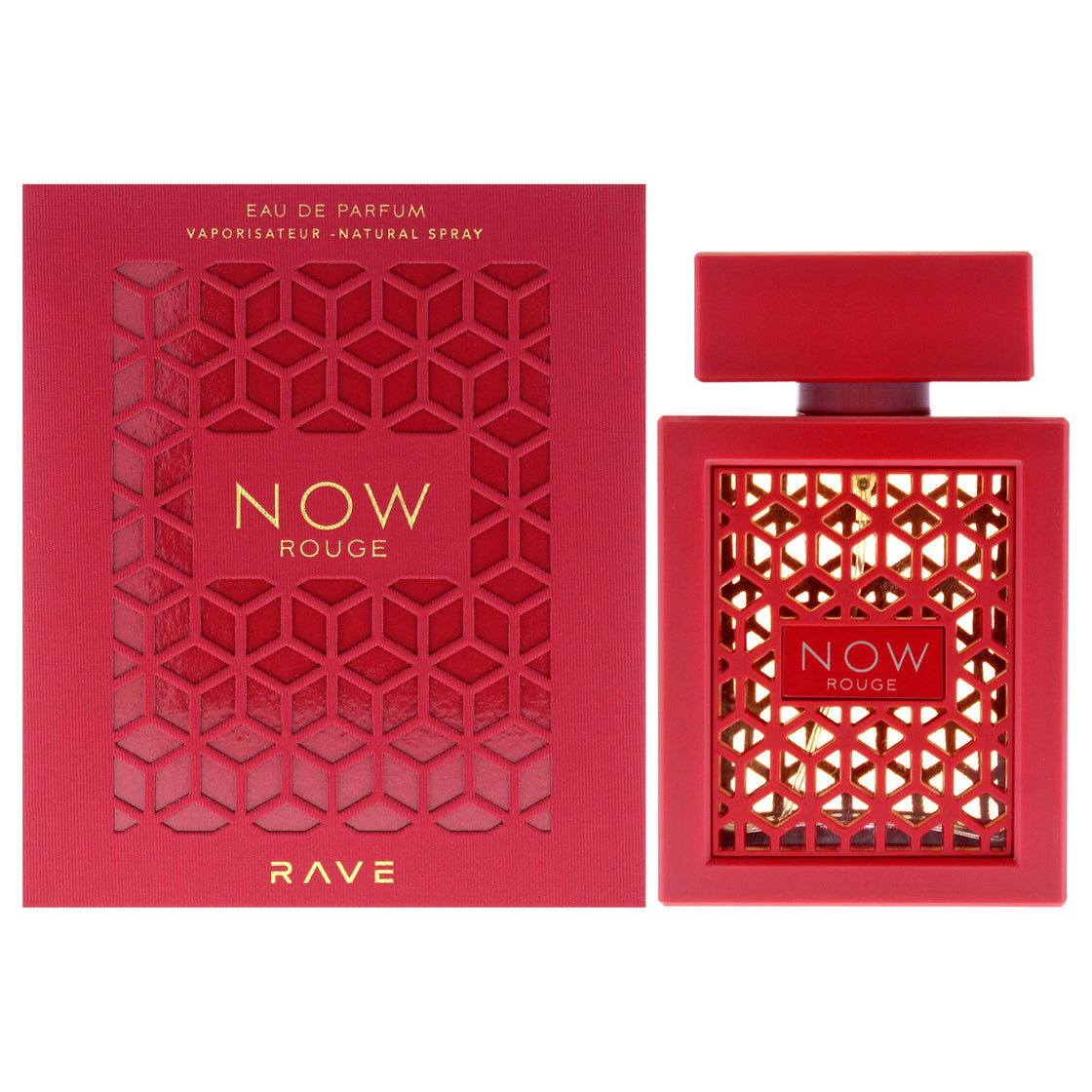 Rave Now Rouge by Lattafa for Unisex - 3.4 oz EDP Spray