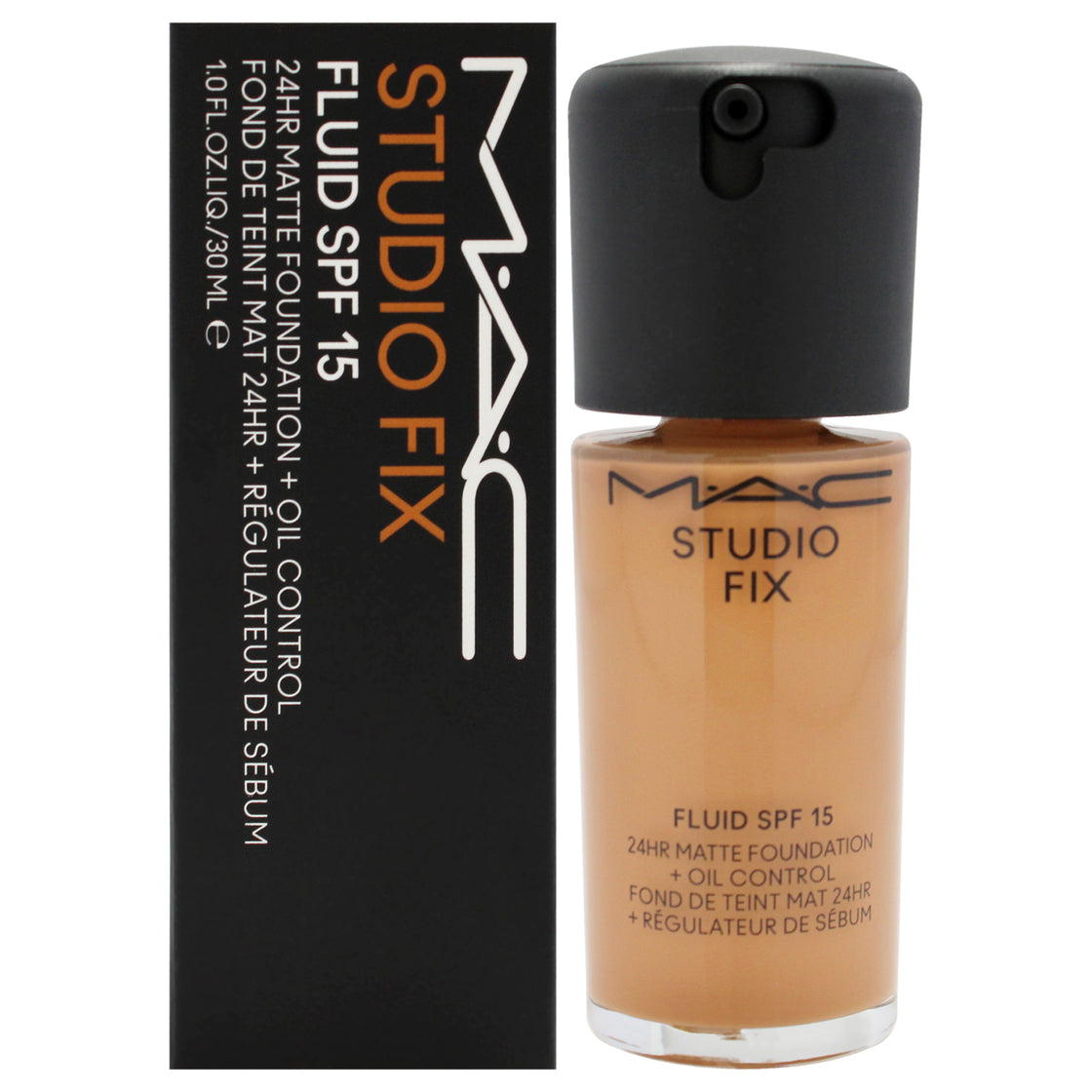 Studio Fix Fluid SPF 15 24Hr Matte Foundation Plus Oil Control - NC45 by MAC for Women - 1 oz Foundation