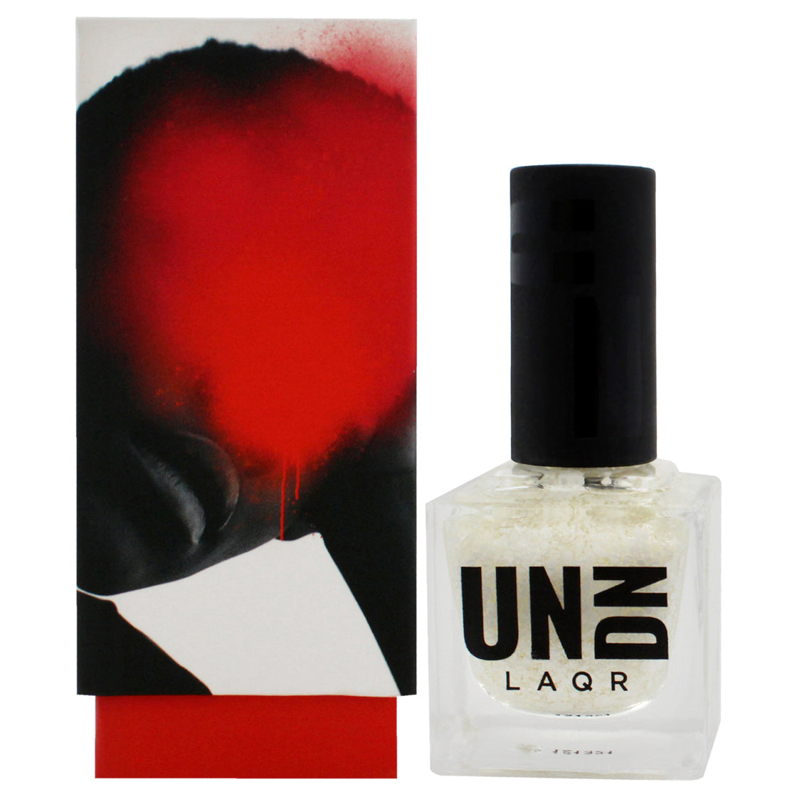 Vegan Nail Polish - 0202 White Splatter by UNDN for Women - 0.5 oz Nail Polish