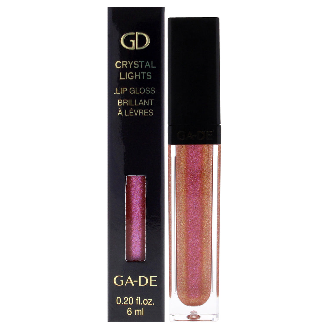 Crystal Lights Lip Gloss - 812 Unicorn Shine by GA-DE for Women - 0.2 oz Lip Gloss