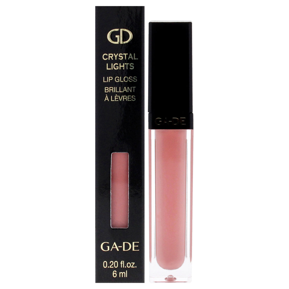 Crystal Lights Lip Gloss - 525 Rose Quartz by GA-DE for Women - 0.2 oz Lip Gloss