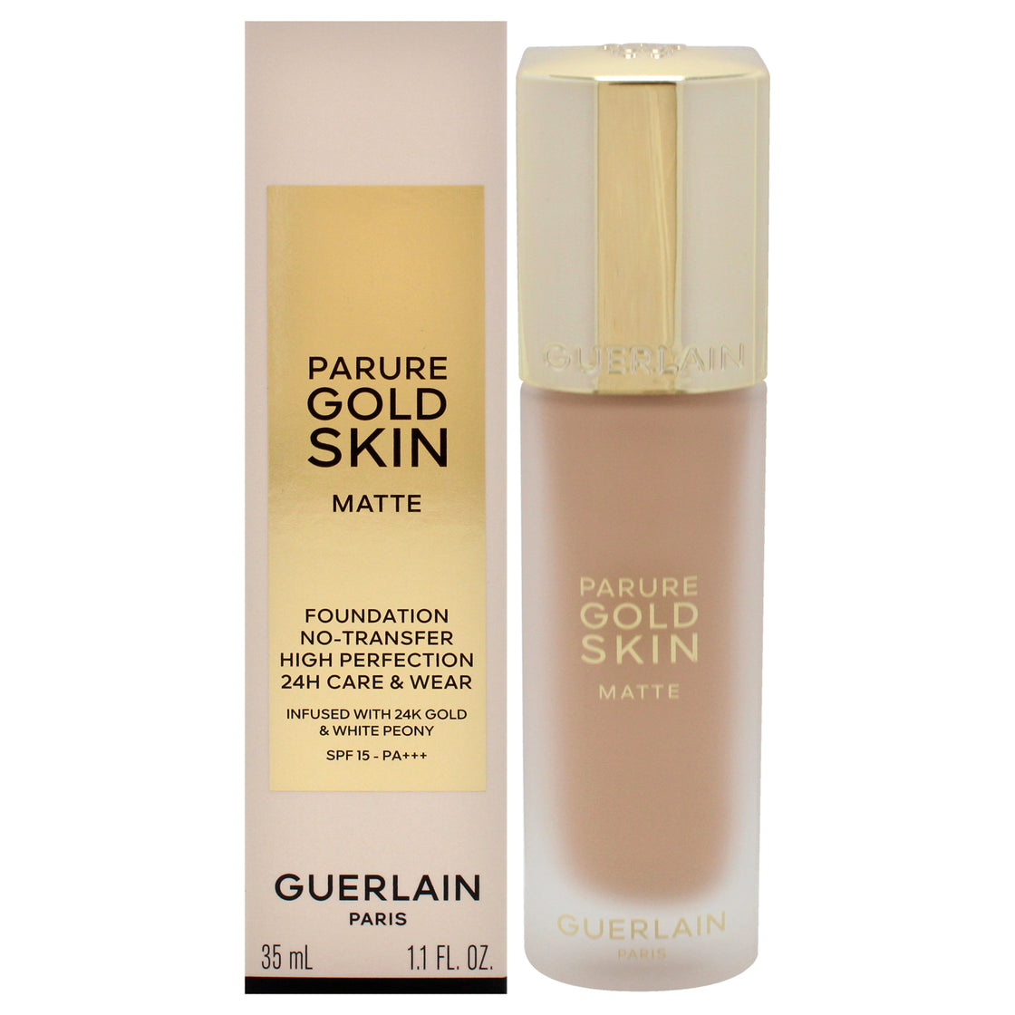 Parure Gold Skin Matte 24H Wear No-Transfer Foundation SPF 15 - 1N Neutral by Guerlain for Women - 1.1 oz Foundation