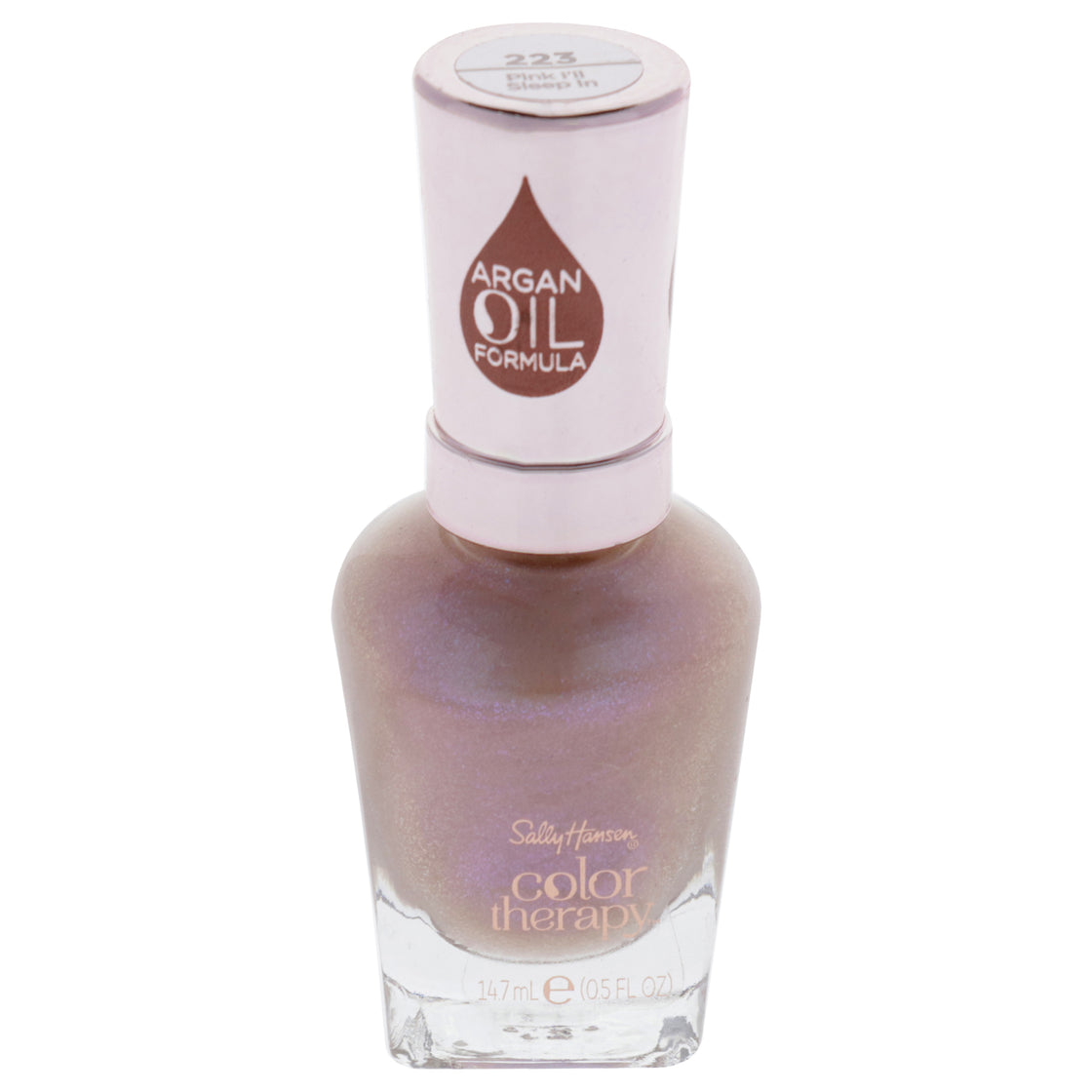 Color Therapy Nail Polish - 223 Pink Ill Sleep In by Sally Hansen for Women - 0.5 oz Nail Polish