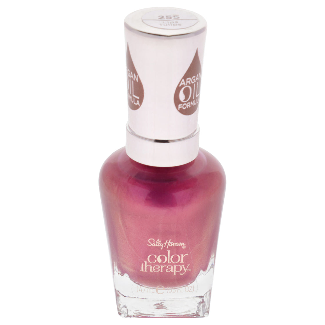 Color Therapy Nail Polish - 255 Lips Tulips by Sally Hansen for Women - 0.5 oz Nail Polish