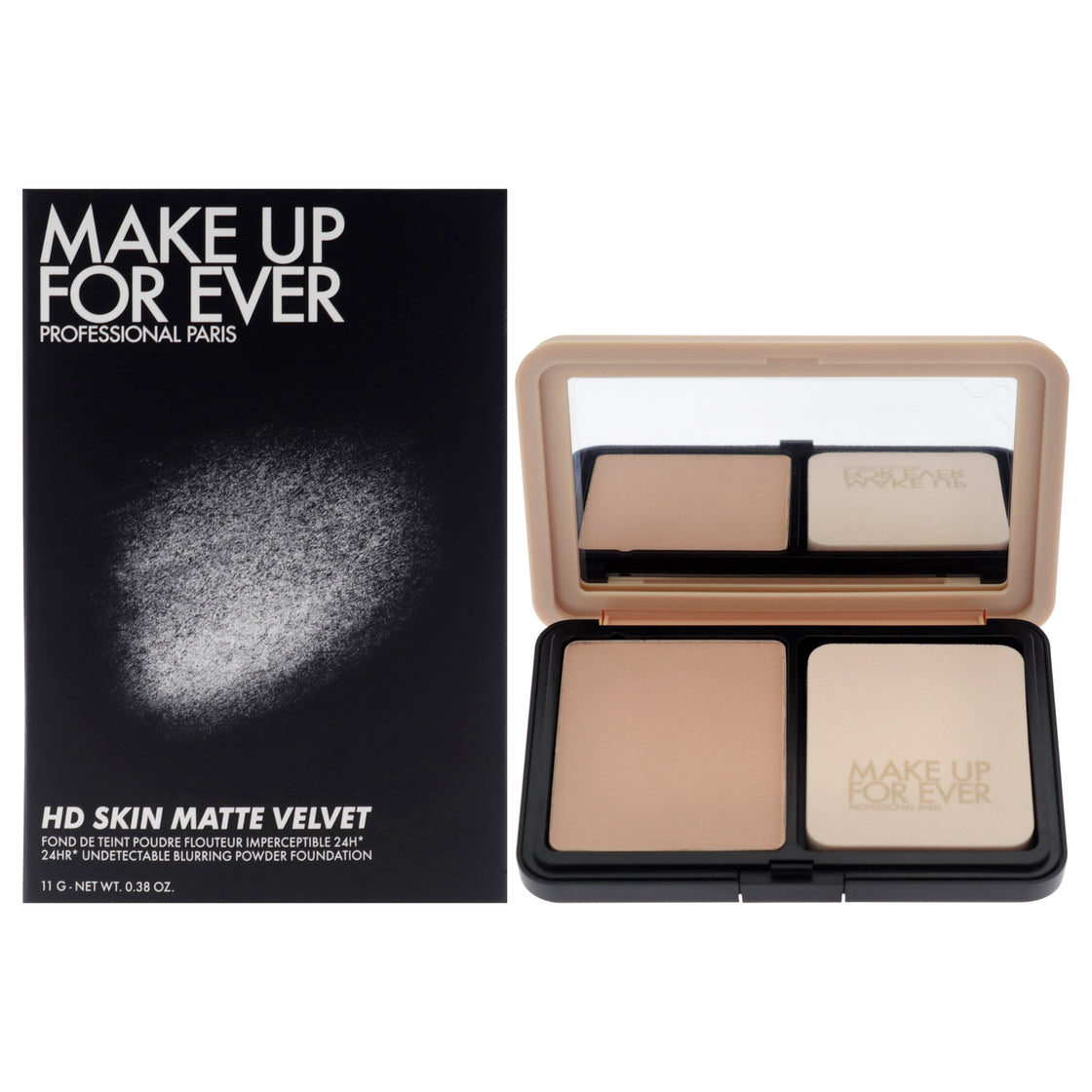 HD Skin Matte Velvet Powder Foundation - 1R02 Cool Alabaster by Make Up For Ever for Women - 0.38 oz Foundation