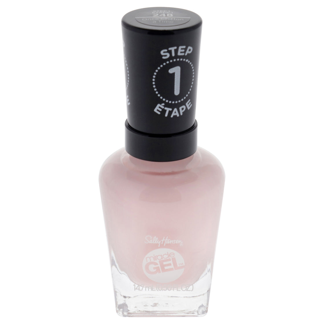 Miracle Gel - 248 Once Chiffon A Time by Sally Hansen for Women - 0.5 oz Nail Polish