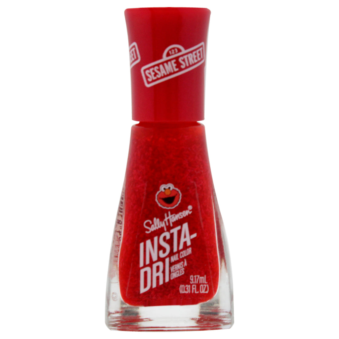 Insta-Dri Sesame Street Nail Color - 130 Elmo Loves Hue by Sally Hansen for Women - 0.31 oz Nail Polish