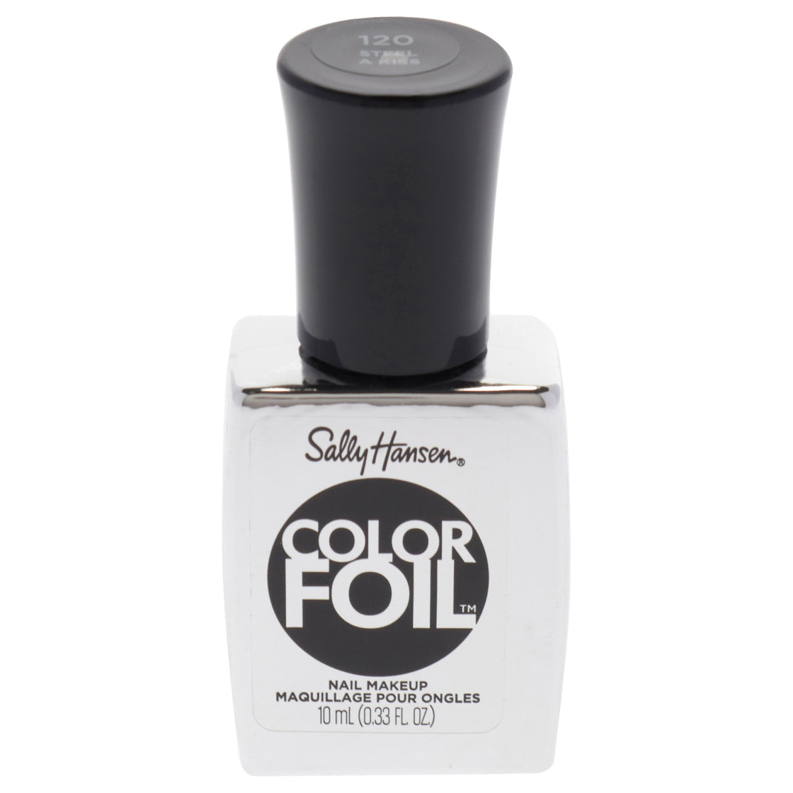 Color Foil Nail Makeup - 120 Steel A Kiss by Sally Hansen for Women - 0.33 oz Nail Polish