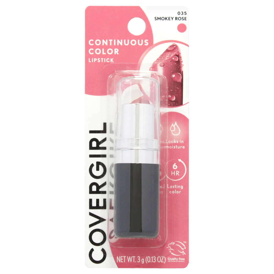 Continuous Color Lipstick - 035 Smokey Rose by CoverGirl for Women - 0.13 oz Lipstick