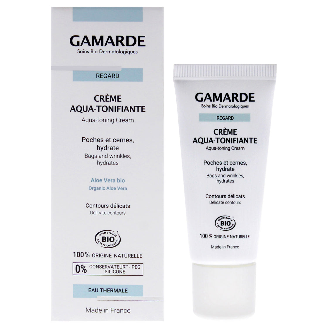 Aqua-Toning Cream Bag and Wrinkles Hydrates by Gamarde for Women - 0.67 oz Cream