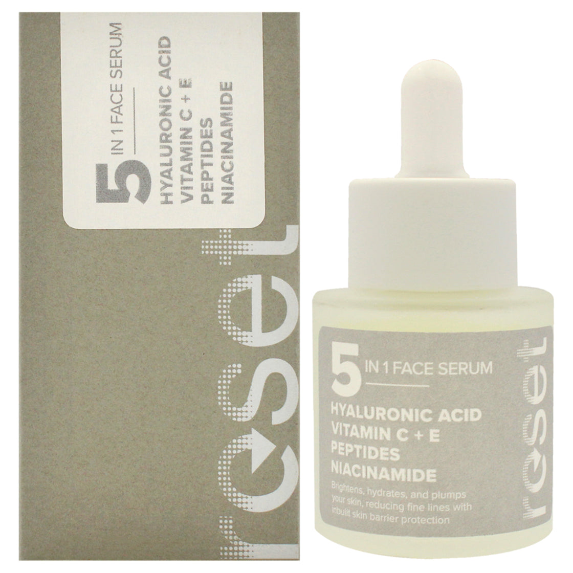 Reset 5 in 1 Face Serum by Klara for Women - 1 oz Serum