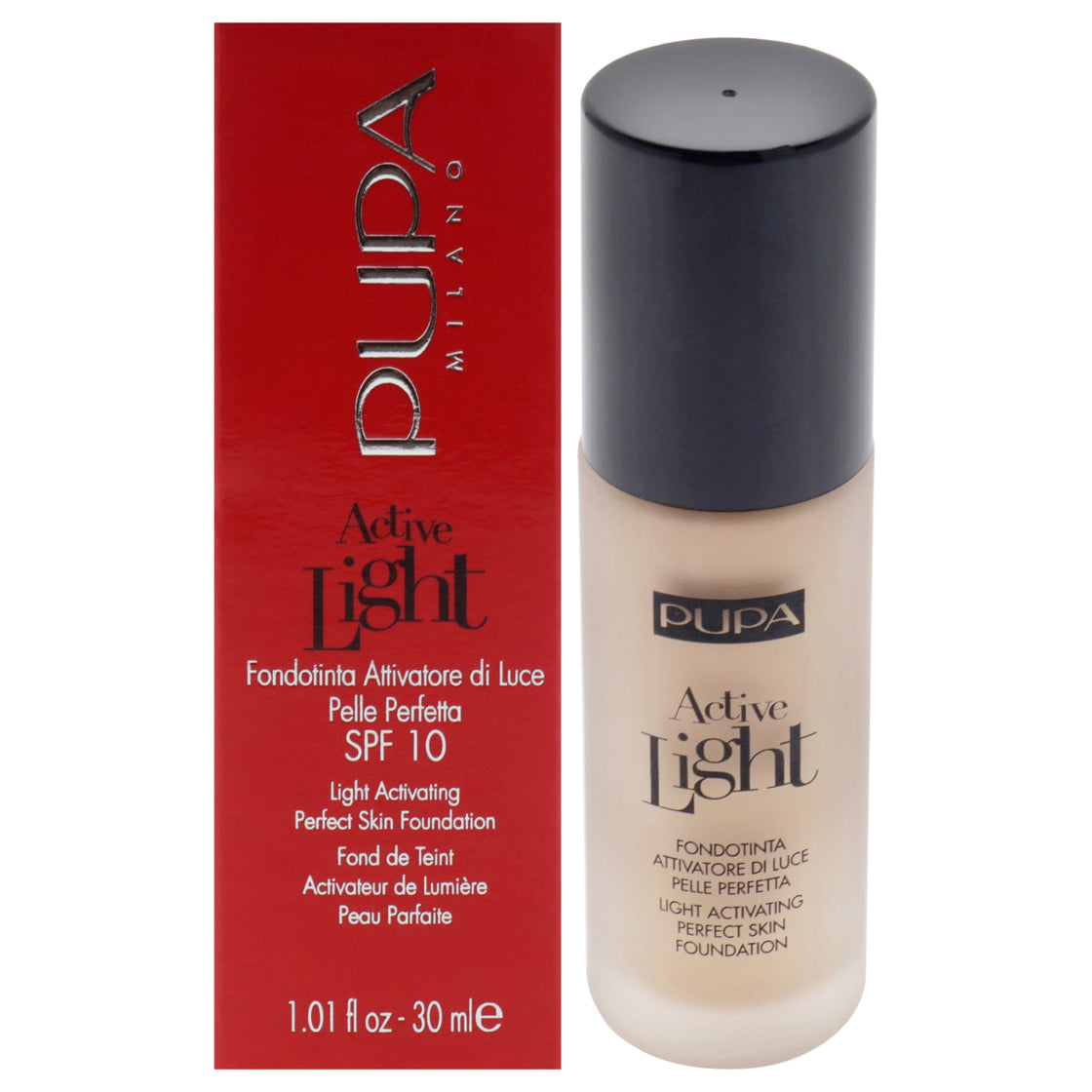 Active Light Perfect Skin Foundation SPF 10 - 003 Dark Ivory by Pupa Milano for Women - 1.01 oz Foundation