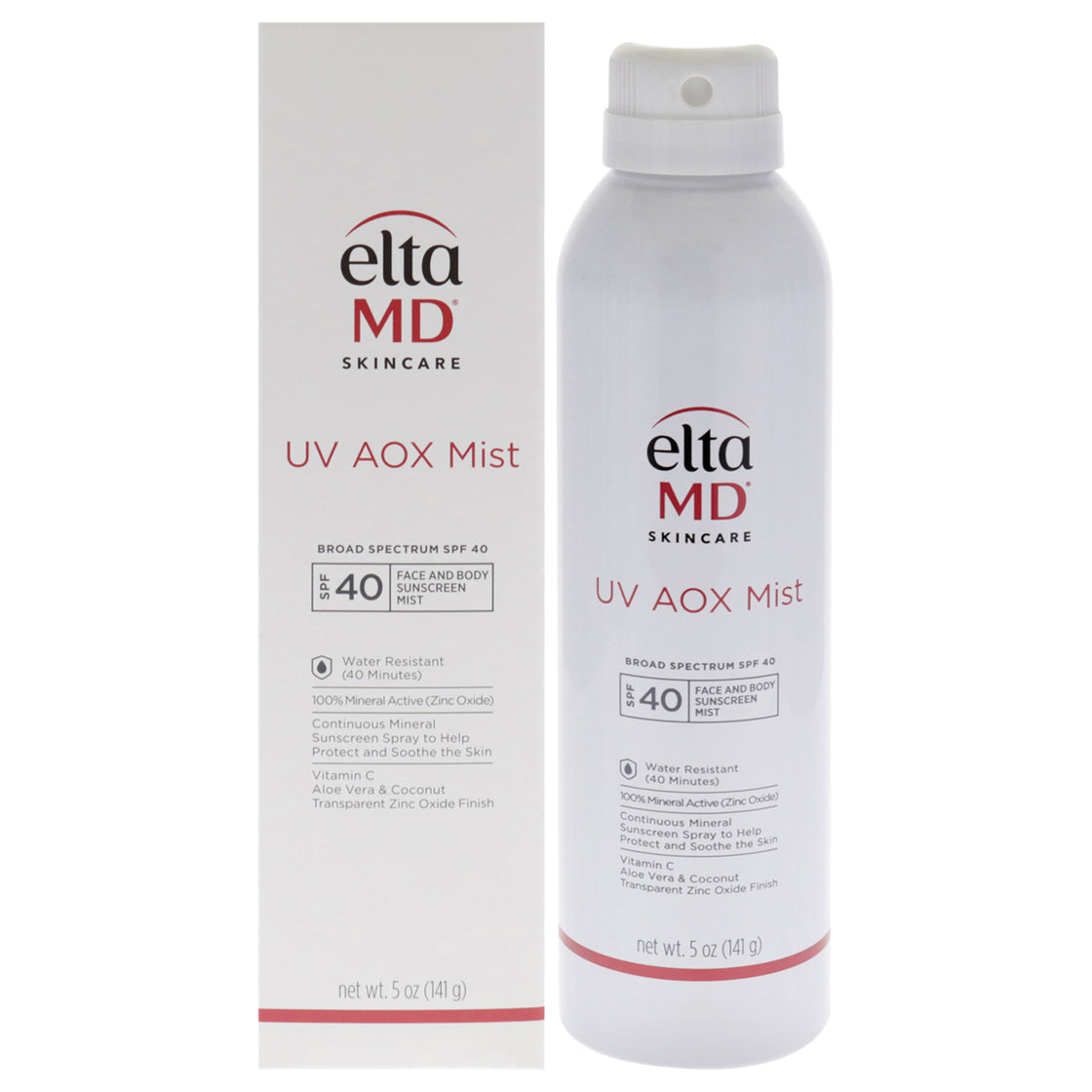 UV AOX Mist SPF 40 by EltaMD for Unisex - 5 oz Mist