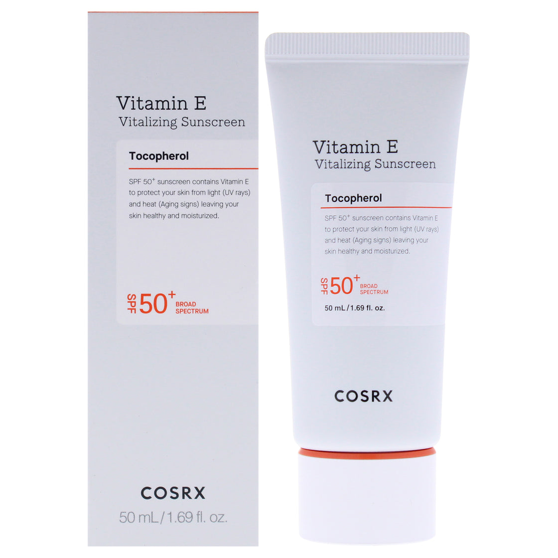 Vitamin E Vitalizing Sunscreen SPF 50 Plus by Cosrx for Unisex - 1.69 oz Sunscreen