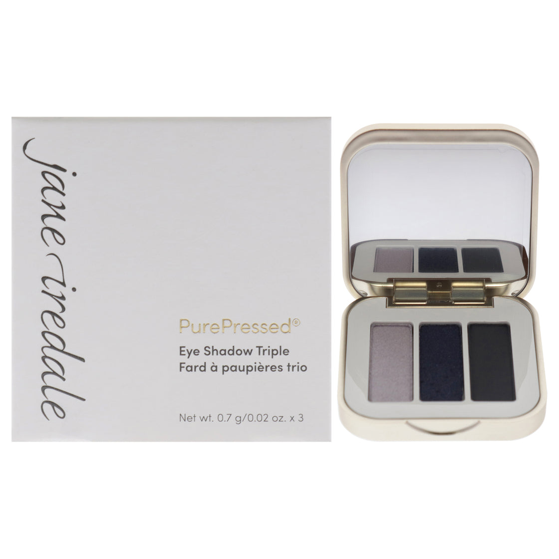 PurePressed Eyeshadow Triple - Blue Hour by Jane Iredale for Women - 0.06 oz Eye Shadow