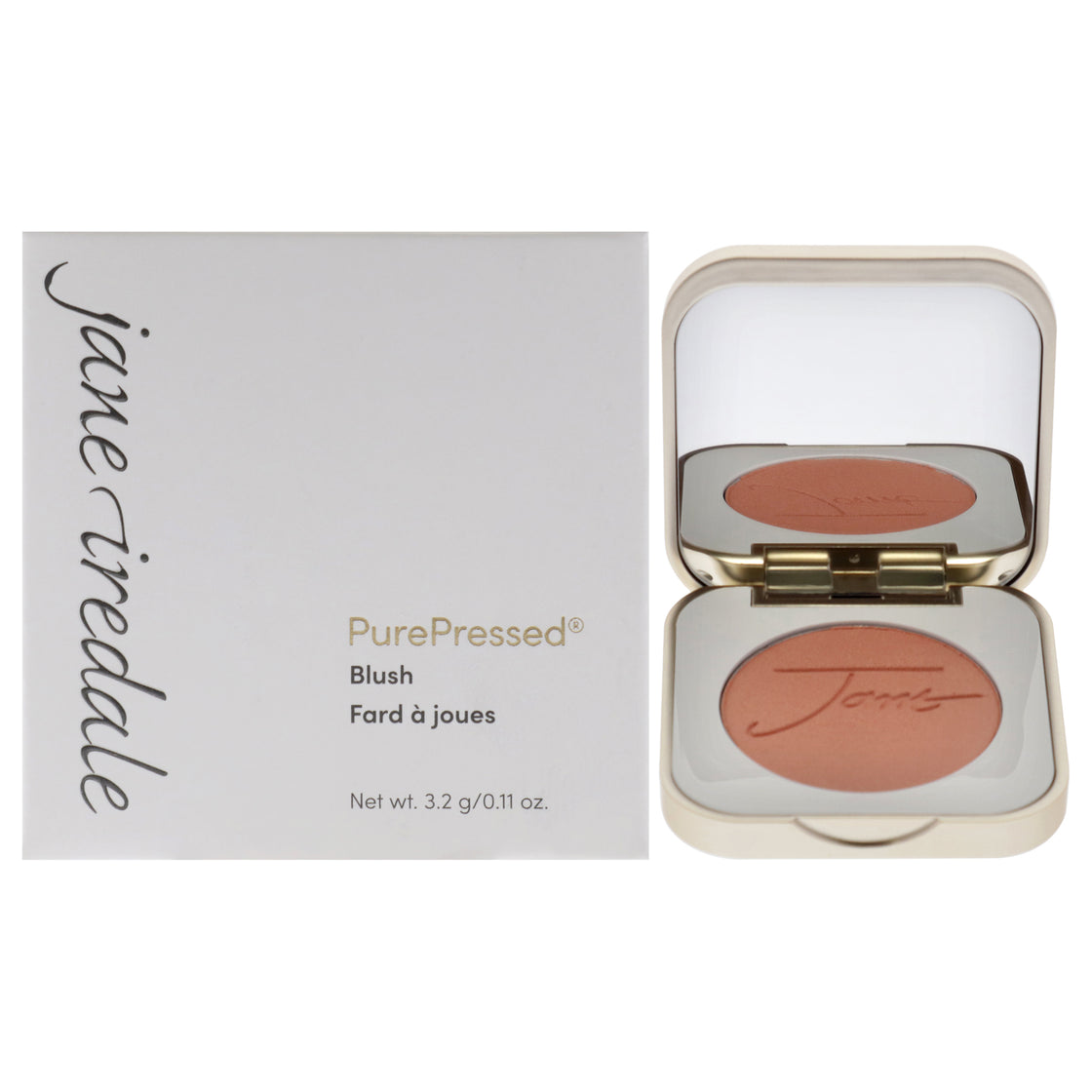 PurePressed Blush - Whisper by Jane Iredale for Women - 0.11 oz Blush