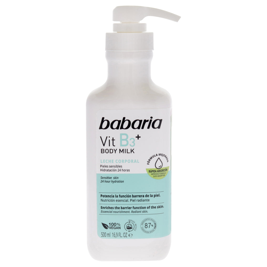 Vitamin B3 Plus Body Milk by Babaria for Unisex - 16.9 oz Body Milk