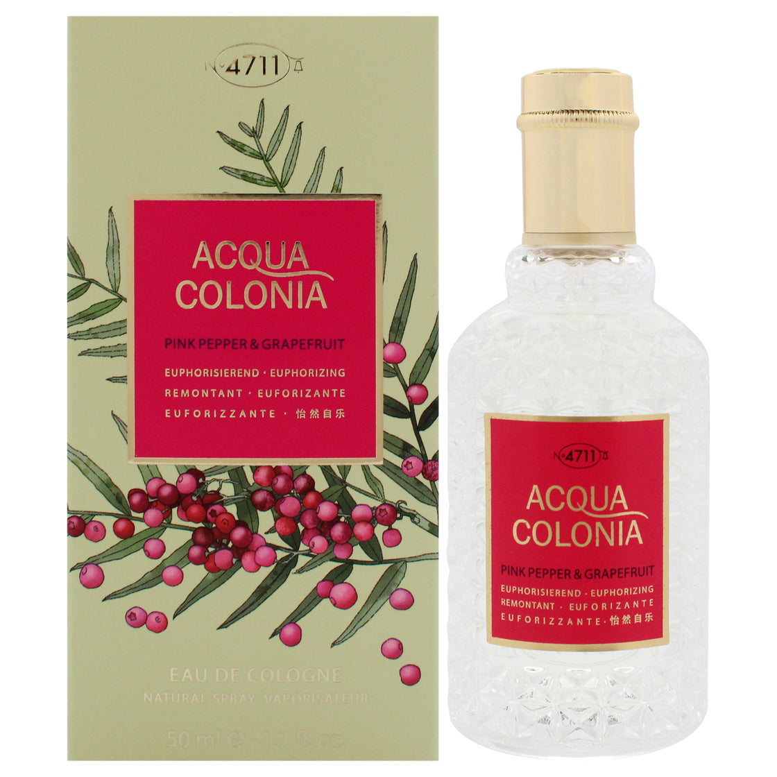 4711 Acqua Colonia - Pink Pepper and Grapefruit by Muelhens for Unisex - 1.7 oz EDC Spray