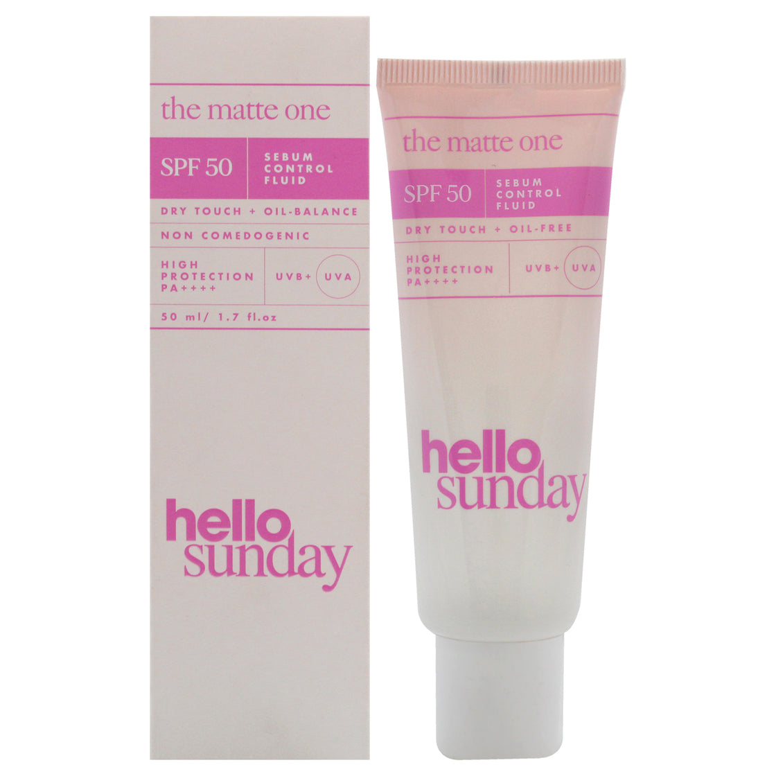 The Matte One Sebum Control Fluid SPF 50 by Hello Sunday for Unisex - 1.7 oz Moisturizer