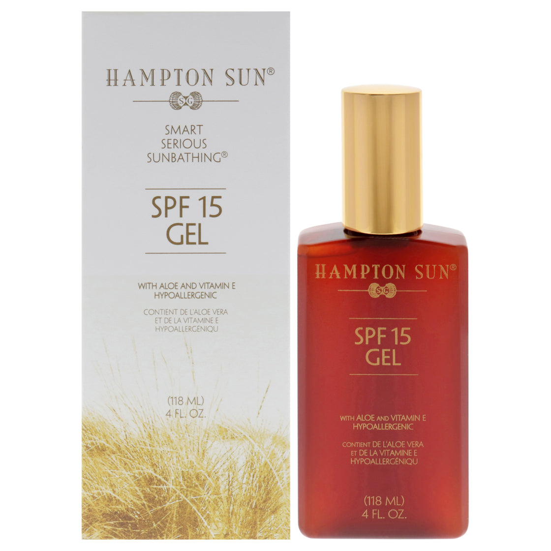 Gel SPF 15 by Hampton Sun for Unisex - 4 oz Sunscreen