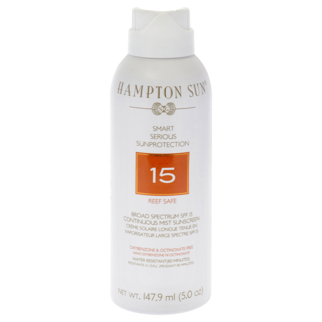 Continuous Mist Sunscreen SPF 15 by Hampton Sun for Unisex - 5 oz Sunscreen