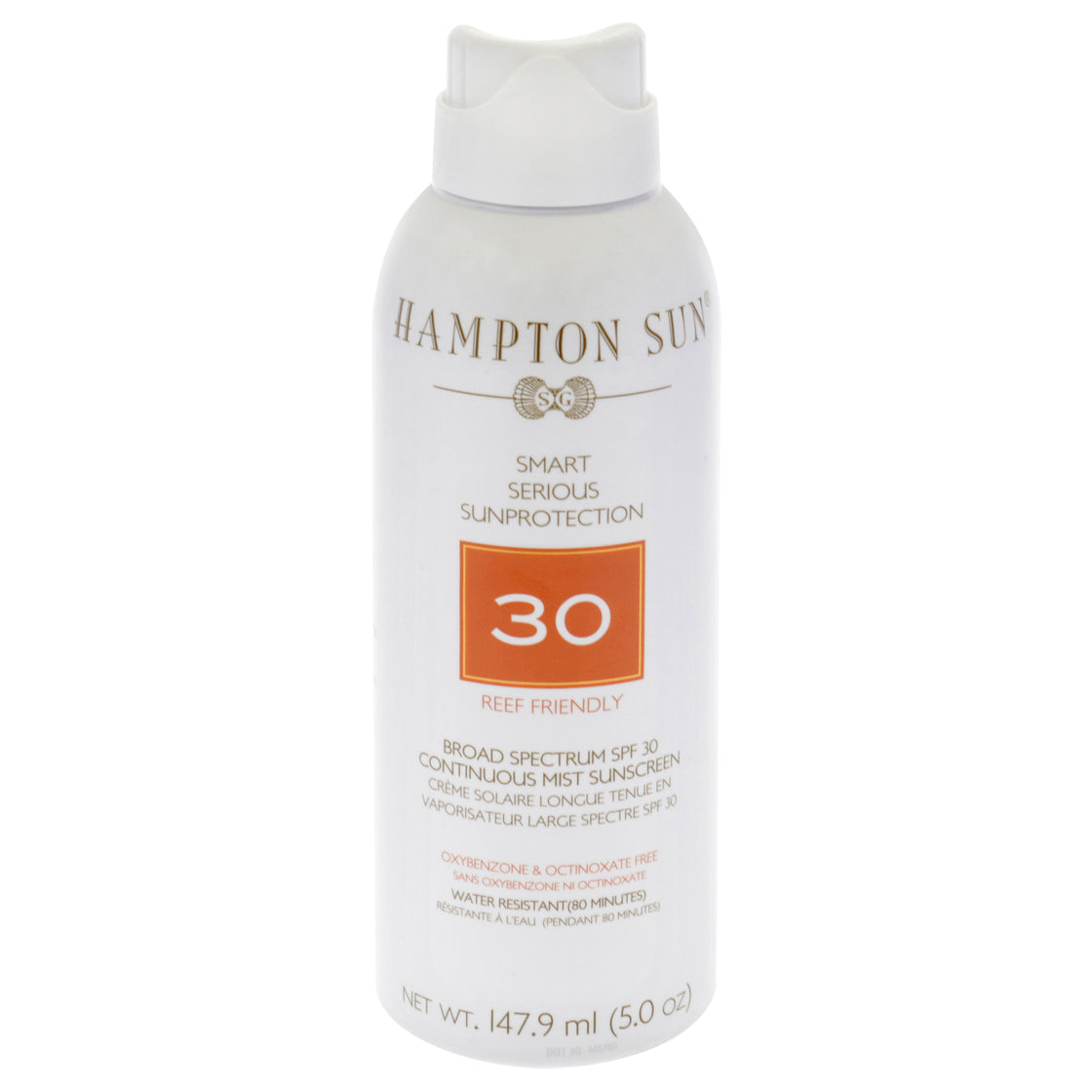 Continuous Mist Sunscreen SPF 30 by Hampton Sun for Unisex - 5 oz Sunscreen