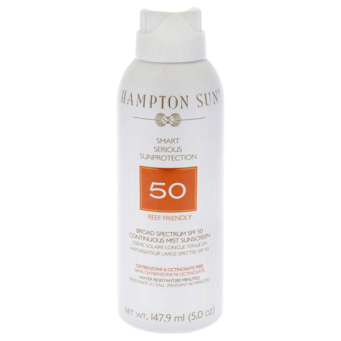 Continuous Mist Sunscreen SPF 50 by Hampton Sun for Unisex - 5 oz Sunscreen