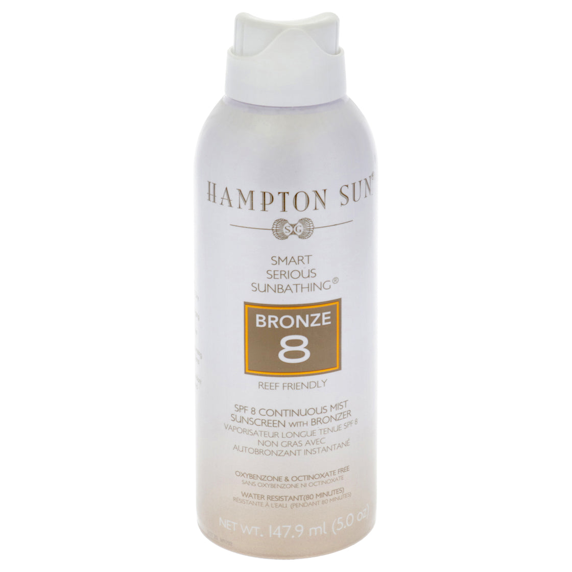 Bronze Continuous Mist SPF 8 by Hampton Sun for Unisex - 5 oz Sunscreen