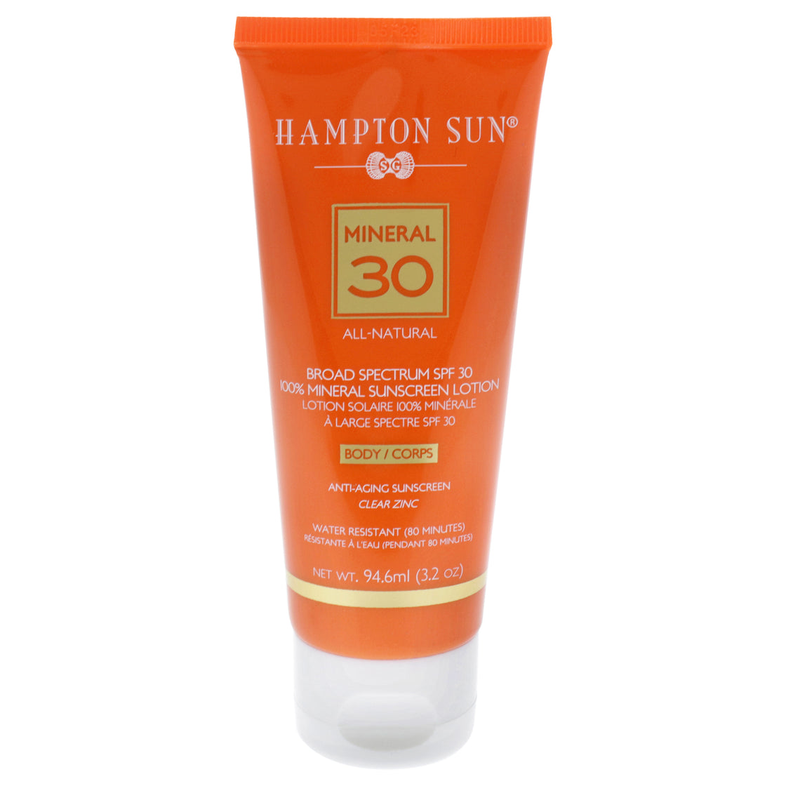 Mineral Sunscreen Anti-Aging Lotion SPF 30 by Hampton Sun for Unisex - 3.2 oz Sunscreen