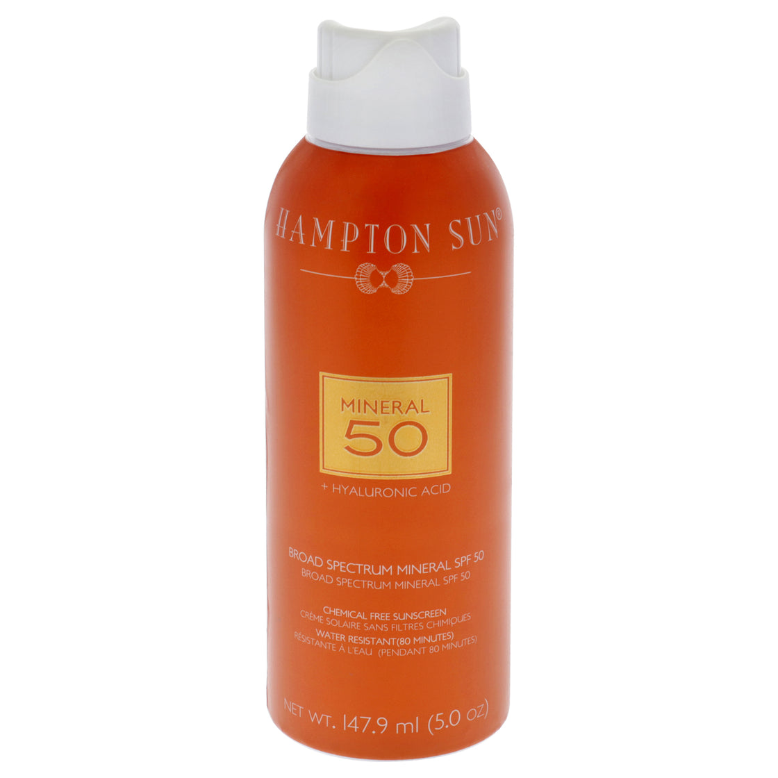 Mineral Plus Hyaluronic Acid SPF 50 by Hampton Sun for Unisex - 5 oz Sunscreen