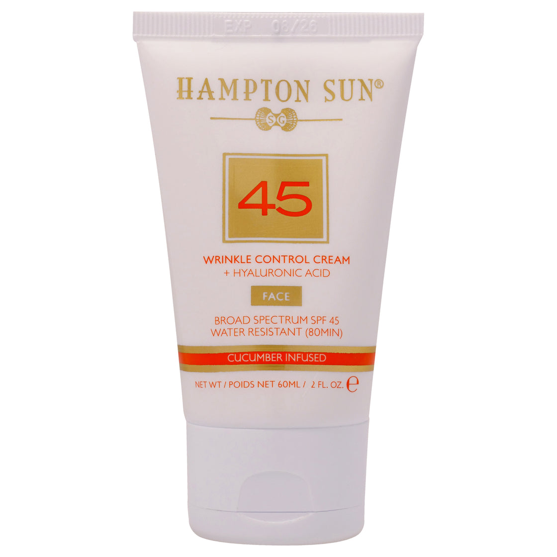 Wrinkle Control Face Cream SPF 45 by Hampton Sun for Unisex - 2 oz Cream