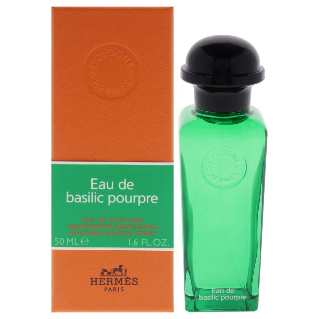 Eau de Basilic Pourpre by Hermes for Women - 1.6 oz EDC Spray (Refillable)