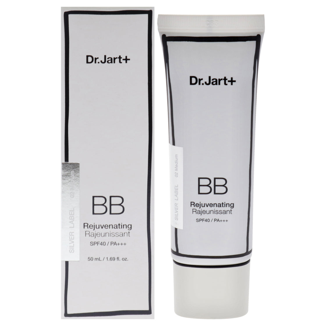 BB Rejuvenating SPF 40 PA Plus - 02 Medium by Dr. Jart+ for Women - 1.69 oz Makeup